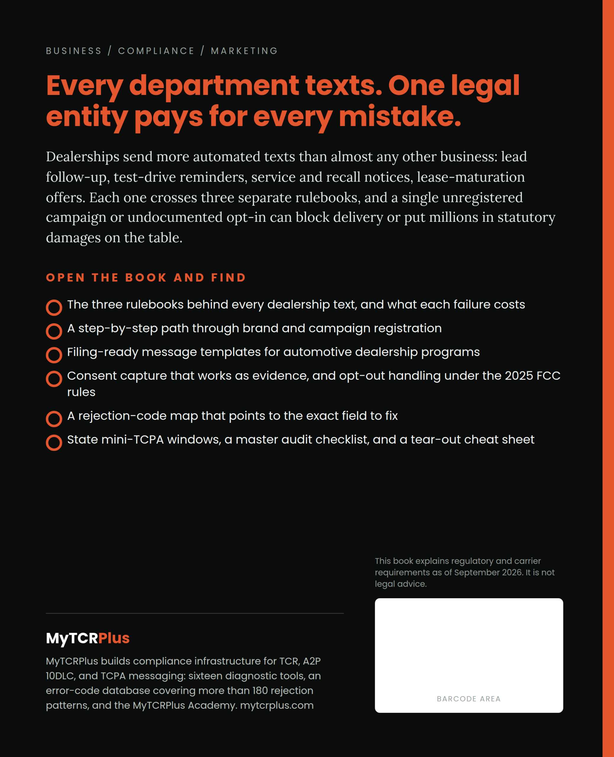 Automotive Dealership SMS Compliance Playbook (PDF Book) - Image 2
