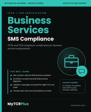 Business Services SMS Compliance Training Course