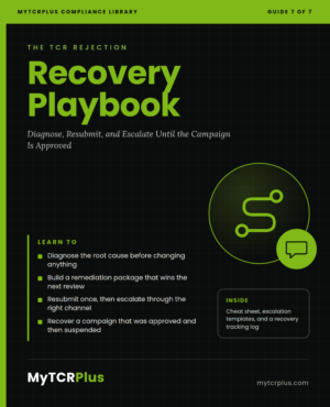 The TCR Rejection Recovery Playbook (PDF Book)