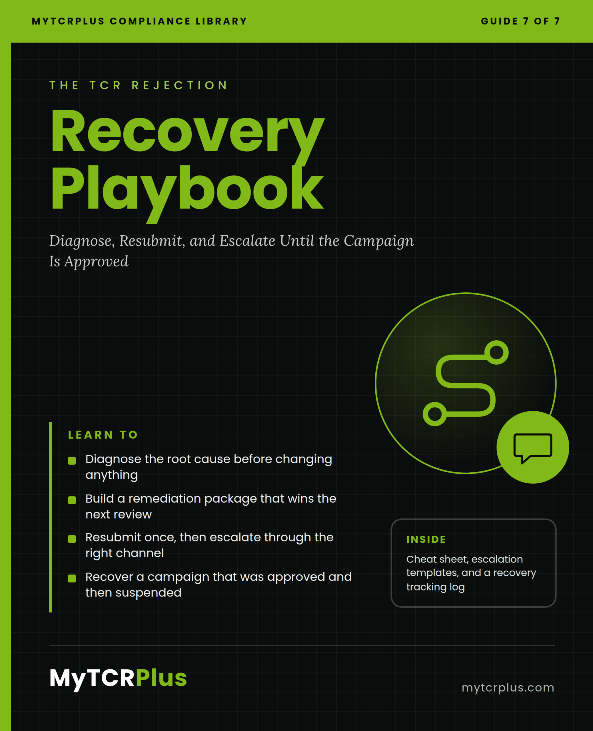 The TCR Rejection Recovery Playbook (PDF Book)