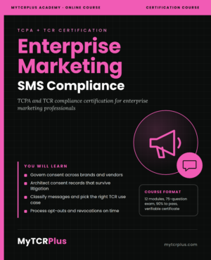 Enterprise Marketing SMS Compliance Training Course