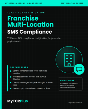 Franchise Multi-Location SMS Compliance Training Course cover