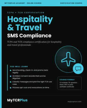 Hospitality & Travel SMS Compliance Training Course cover