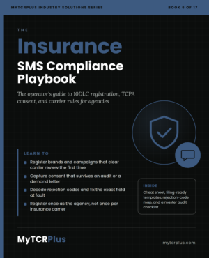 Insurance SMS Compliance Playbook (PDF Book)