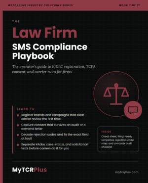 Law Firm SMS Compliance Playbook (PDF Book)
