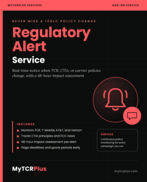 Regulatory Alert Service: Never Miss a Critical 10DLC Policy Change