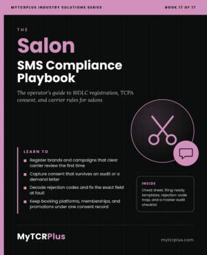 Salon SMS Compliance Playbook (PDF Book)