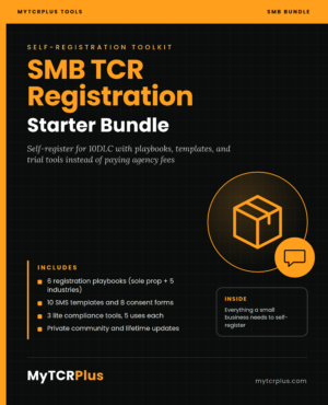 SMB TCR Registration Starter Bundle cover