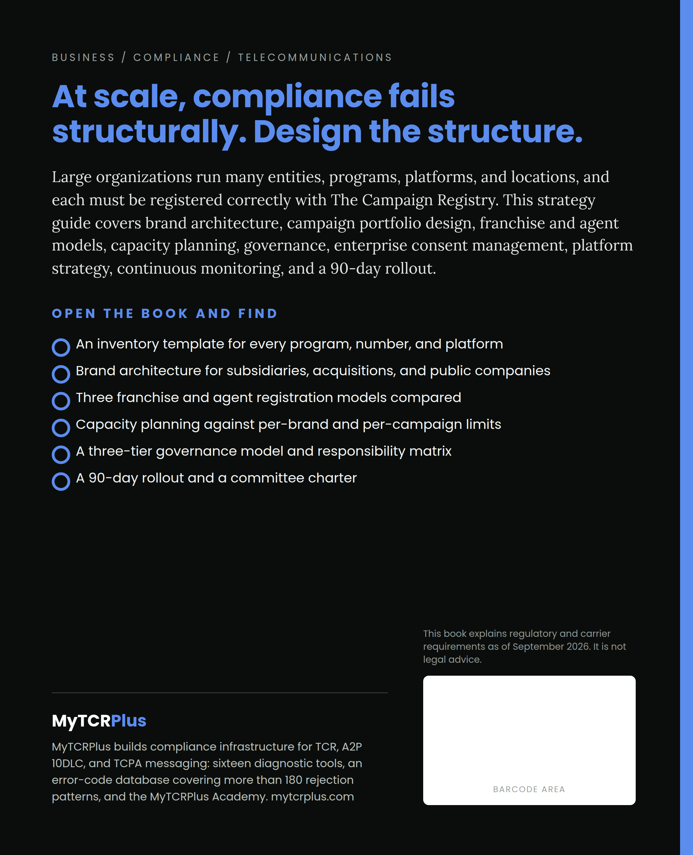Enterprise TCR Deployment Strategy back cover