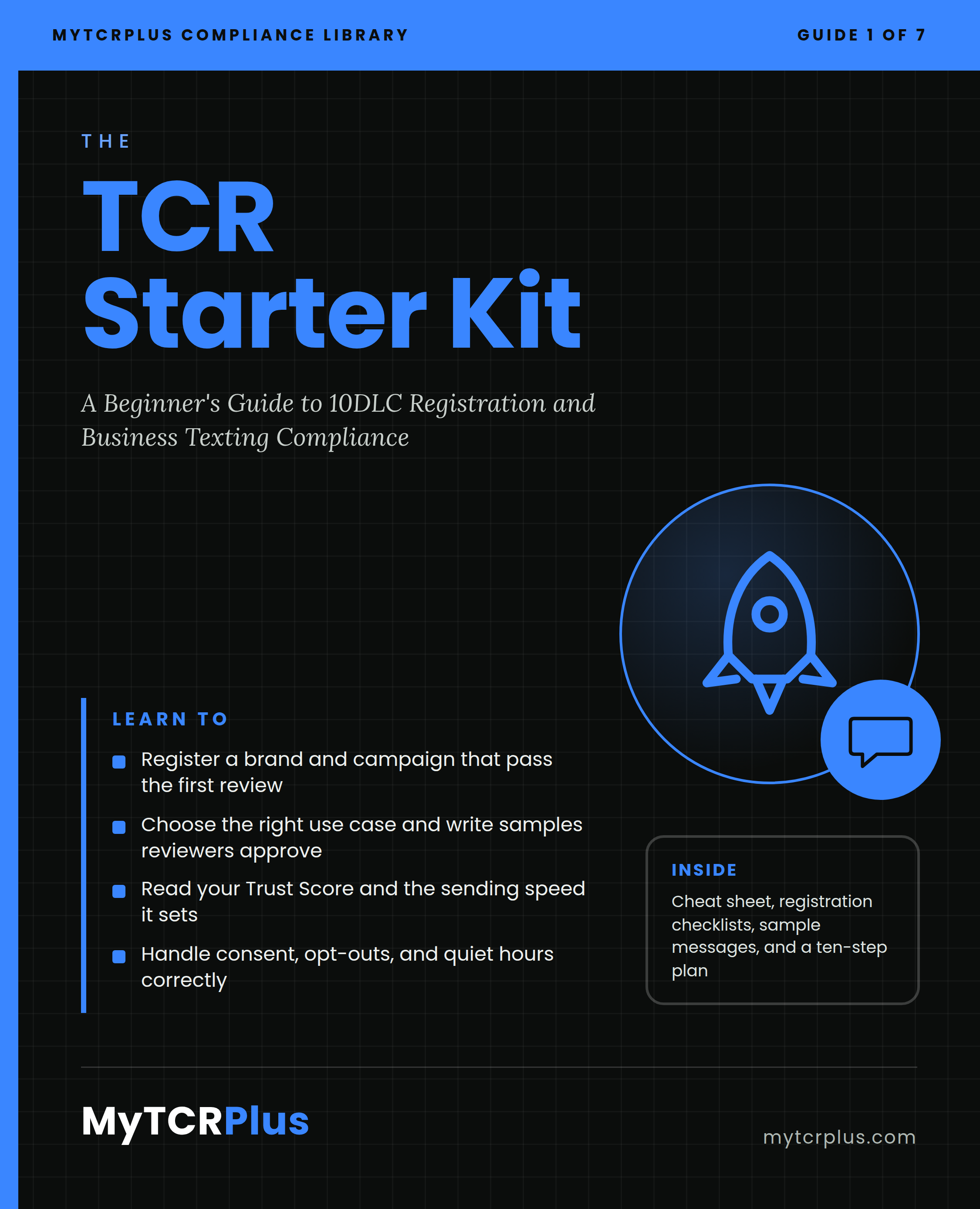 The TCR Starter Kit front cover