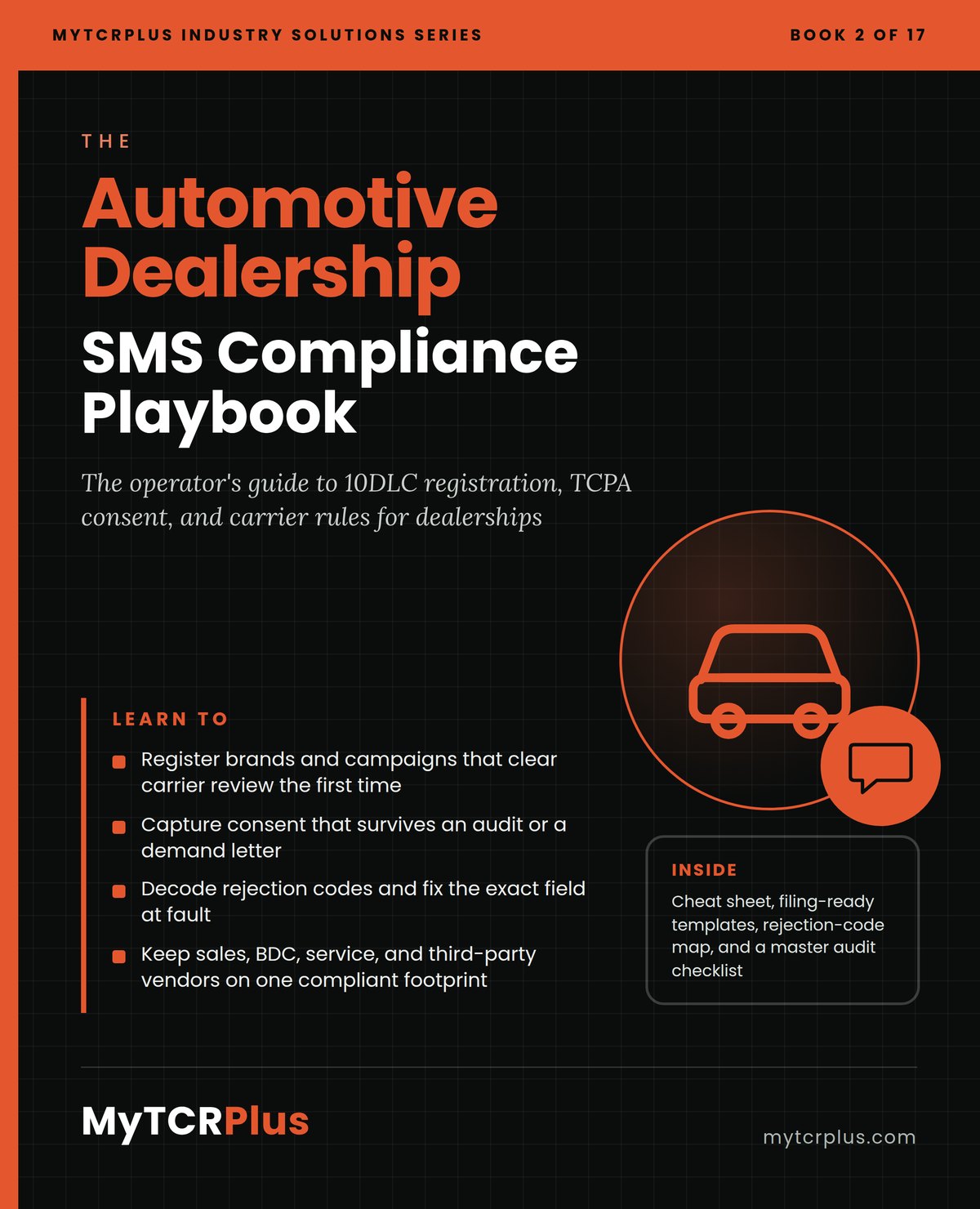 Automotive Dealership SMS Compliance Playbook front cover