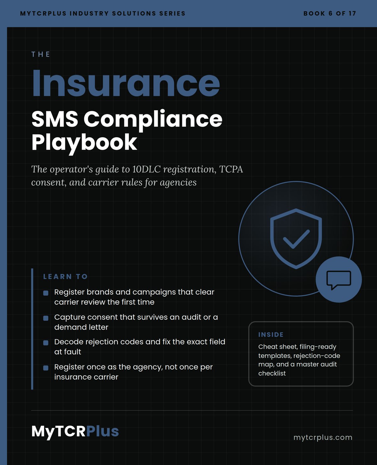 Insurance SMS Compliance Playbook front cover