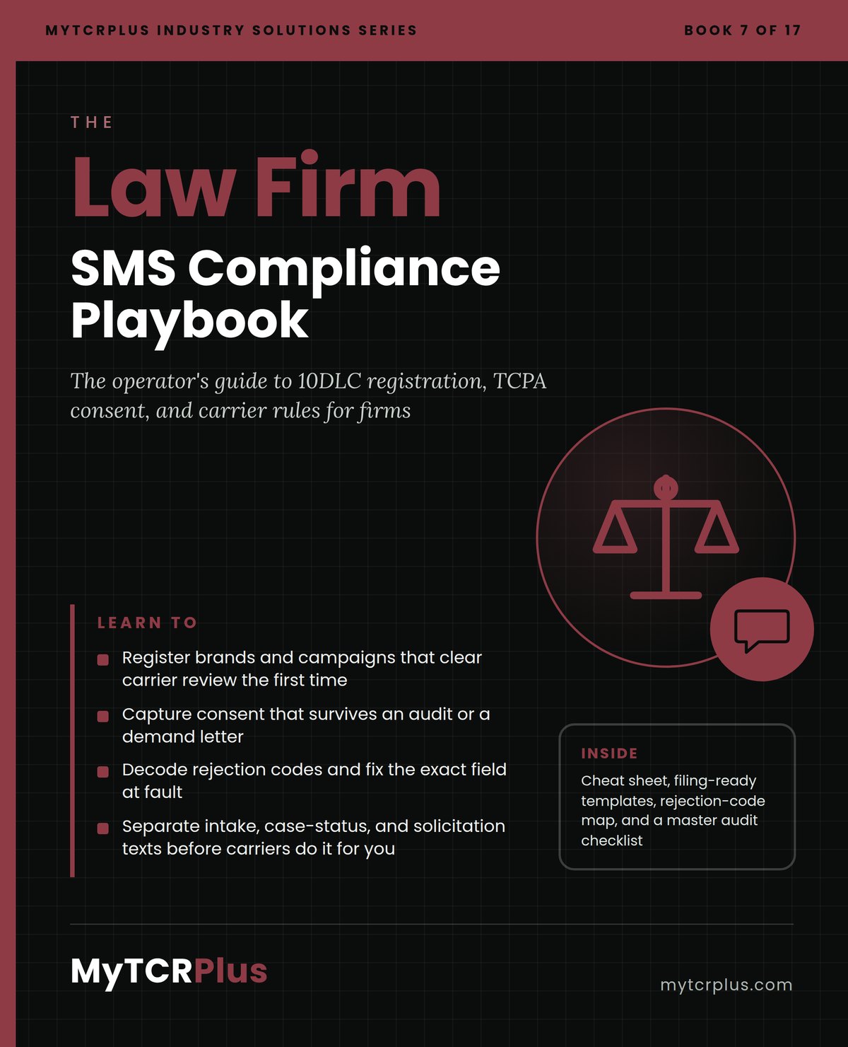 Law Firm SMS Compliance Playbook front cover