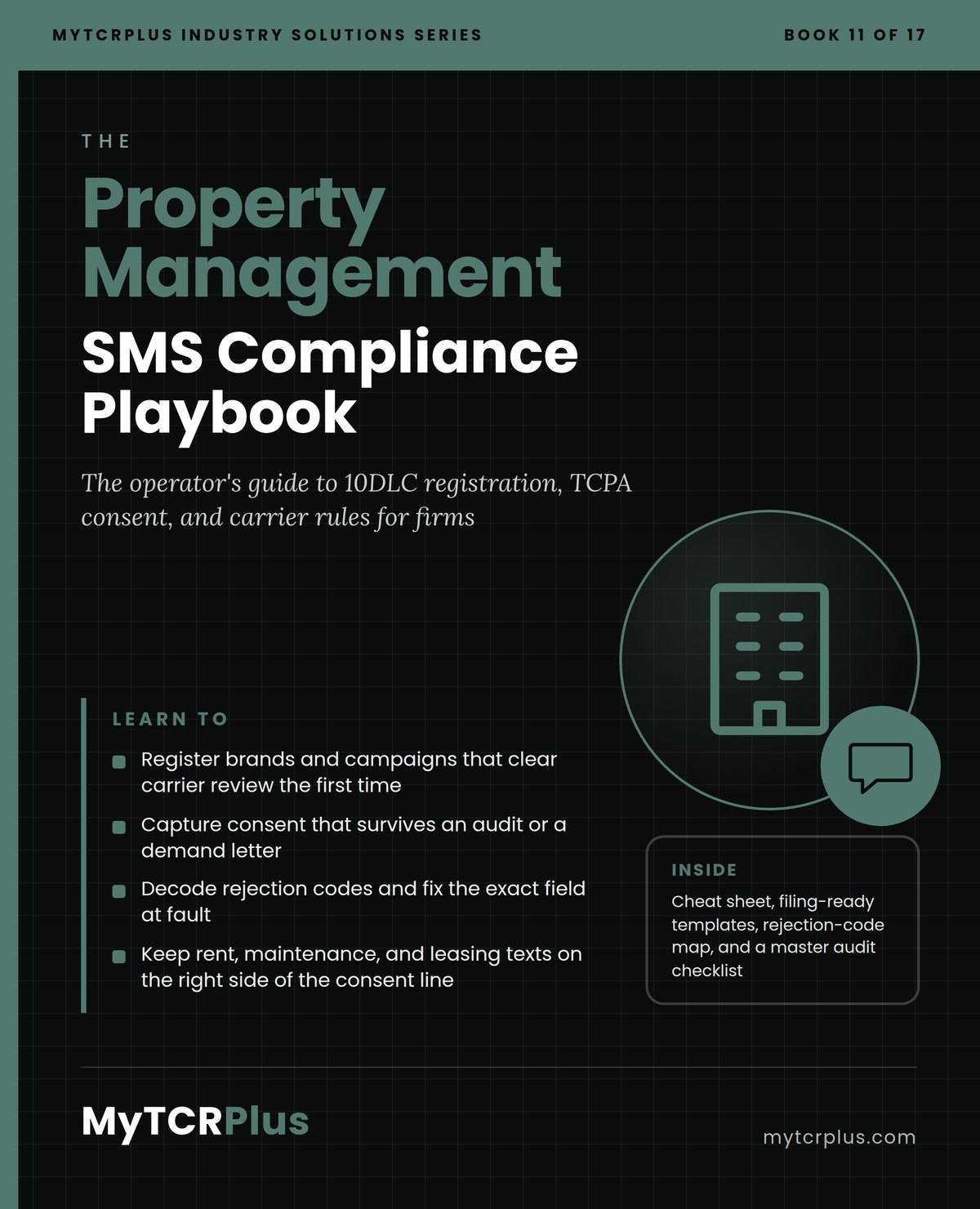Property Management SMS Compliance Playbook front cover