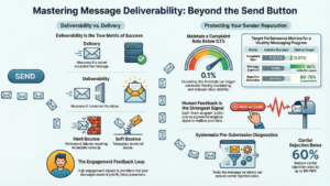Performance Monitoring Tracking Deliverability and Complaint Rates infographic no wm Enterprise TCR Solutions