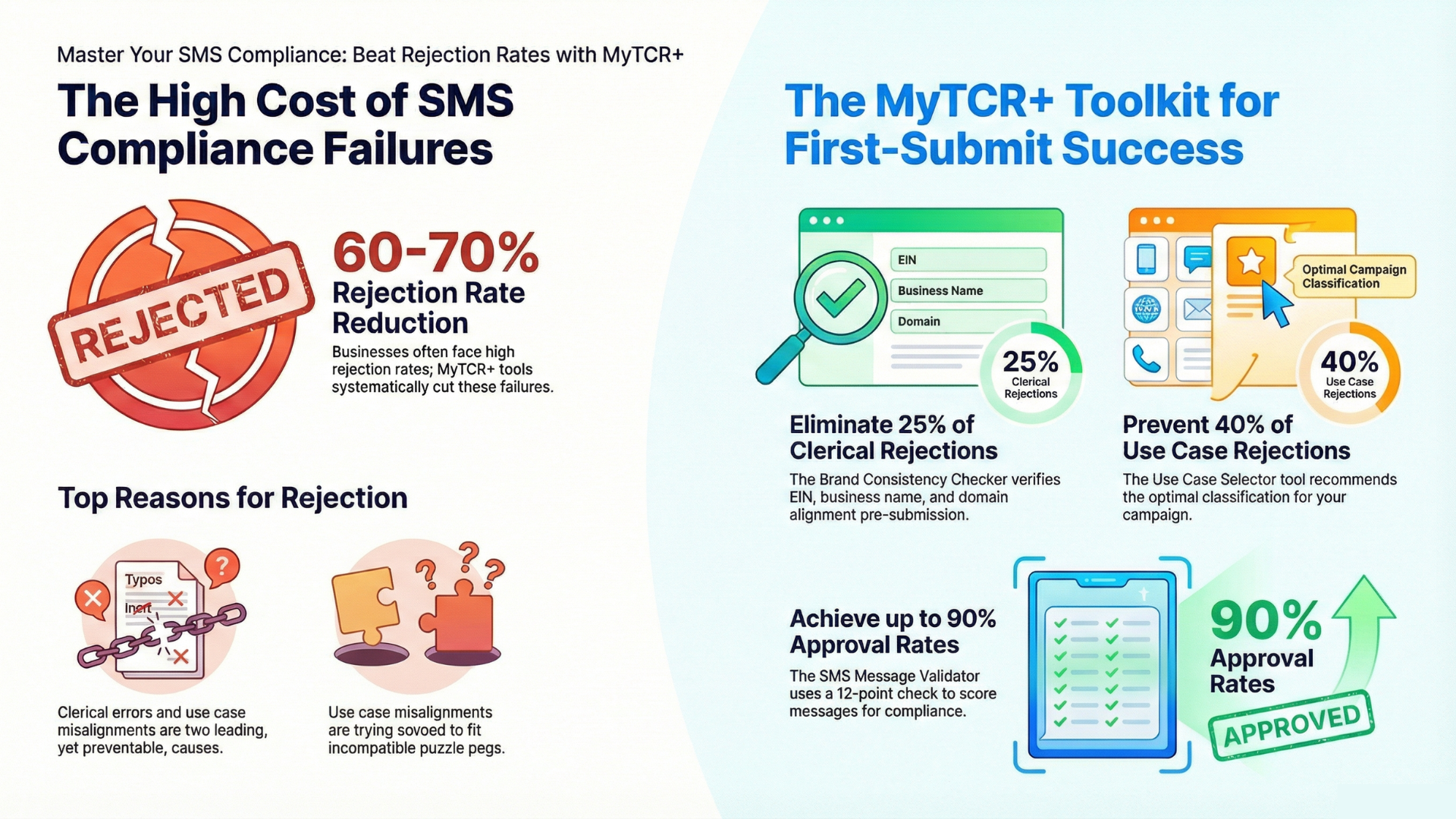 Provider Suspension Recovery Guide to Rebuilding After Compliance Failure infographic no wm Urgent 10DLC Issues