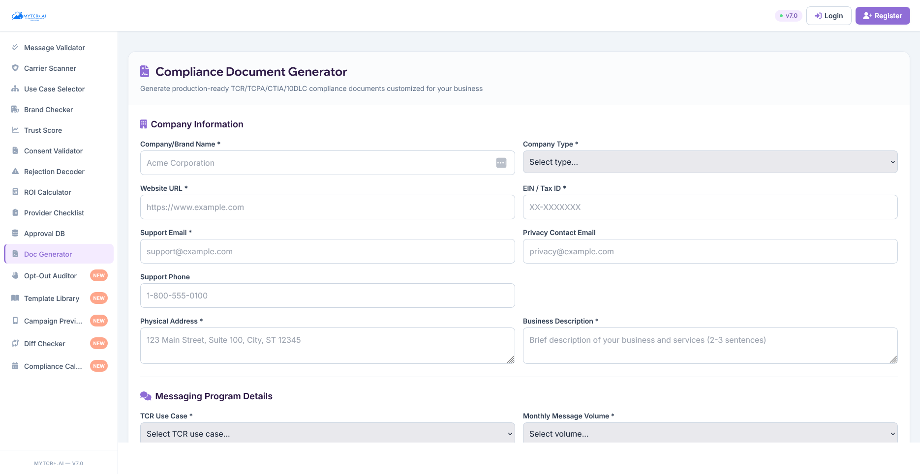 Trust Score Preflight Simulator